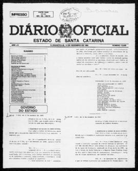 Diário Oficial do Estado de Santa Catarina. Ano 54. N° 13845 de 14/12/1989