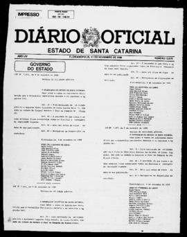 Diário Oficial do Estado de Santa Catarina. Ano 54. N° 13576 de 11/11/1988