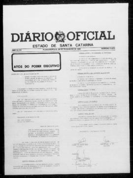 Diário Oficial do Estado de Santa Catarina. Ano 47. N° 11673 de 26/02/1981