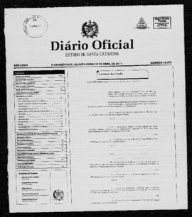 Diário Oficial do Estado de Santa Catarina. Ano 76. N° 19072 de 20/04/2011