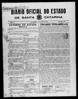 Diário Oficial do Estado de Santa Catarina. Ano 10. N° 2546 de 22/07/1943