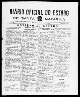 Diário Oficial do Estado de Santa Catarina. Ano 20. N° 4921 de 19/06/1953