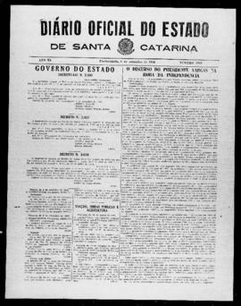 Diário Oficial do Estado de Santa Catarina. Ano 11. N° 2813 de 08/09/1944