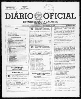 Diário Oficial do Estado de Santa Catarina. Ano 67. N° 16562 de 18/12/2000