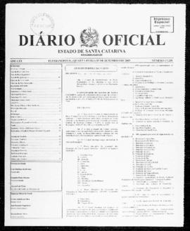 Diário Oficial do Estado de Santa Catarina. Ano 70. N° 17230 de 03/09/2003