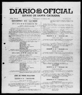 Diário Oficial do Estado de Santa Catarina. Ano 29. N° 7026 de 09/04/1962