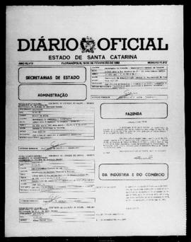Diário Oficial do Estado de Santa Catarina. Ano 48. N° 11912 de 18/02/1982