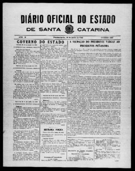 Diário Oficial do Estado de Santa Catarina. Ano 10. N° 2527 de 25/06/1943