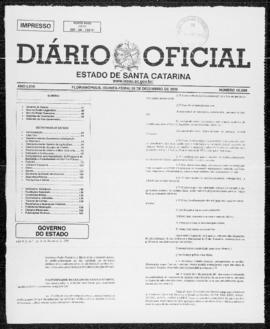 Diário Oficial do Estado de Santa Catarina. Ano 67. N° 16569 de 28/12/2000 PARTE 1