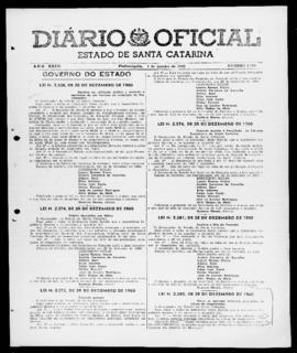 Diário Oficial do Estado de Santa Catarina. Ano 27. N° 6716 de 04/01/1961