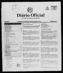 Diário Oficial do Estado de Santa Catarina. Ano 76. N° 19073 de 25/04/2011