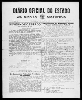 Diário Oficial do Estado de Santa Catarina. Ano 5. N° 1387 de 02/01/1939