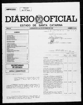 Diário Oficial do Estado de Santa Catarina. Ano 56. N° 14314 de 05/11/1991