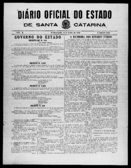 Diário Oficial do Estado de Santa Catarina. Ano 10. N° 2519 de 14/06/1943