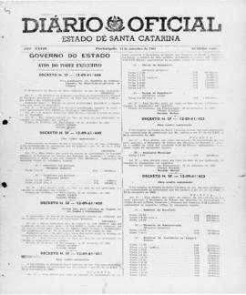 Diário Oficial do Estado de Santa Catarina. Ano 28. N° 6888 de 15/09/1961