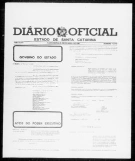 Diário Oficial do Estado de Santa Catarina. Ano 47. N° 11710 de 28/04/1981