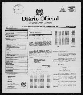 Diário Oficial do Estado de Santa Catarina. Ano 76. N° 19048 de 16/03/2011