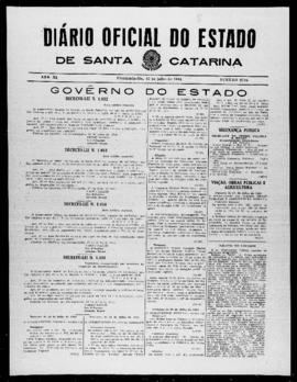 Diário Oficial do Estado de Santa Catarina. Ano 11. N° 2785 de 27/07/1944