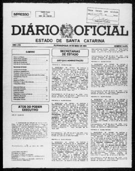 Diário Oficial do Estado de Santa Catarina. Ano 58. N° 14679 de 04/05/1993