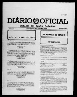 Diário Oficial do Estado de Santa Catarina. Ano 47. N° 11843 de 09/11/1981