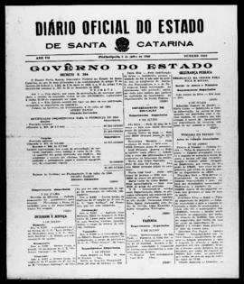 Diário Oficial do Estado de Santa Catarina. Ano 7. N° 1800 de 08/07/1940