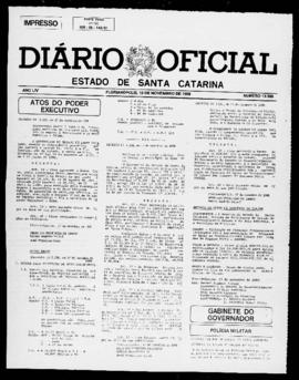 Diário Oficial do Estado de Santa Catarina. Ano 54. N° 13580 de 18/11/1988