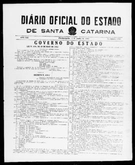 Diário Oficial do Estado de Santa Catarina. Ano 20. N° 4912 de 08/06/1953
