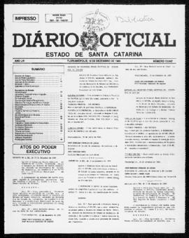 Diário Oficial do Estado de Santa Catarina. Ano 54. N° 13847 de 18/12/1989