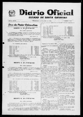 Diário Oficial do Estado de Santa Catarina. Ano 30. N° 7341 de 27/07/1963