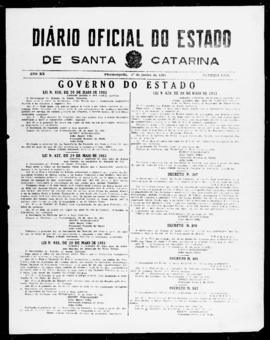 Diário Oficial do Estado de Santa Catarina. Ano 20. N° 4908 de 01/06/1953