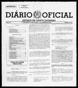 Diário Oficial do Estado de Santa Catarina. Ano 65. N° 16022 de 13/10/1998