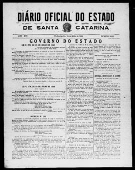 Diário Oficial do Estado de Santa Catarina. Ano 16. N° 3985 de 25/07/1949