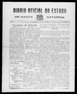 Diário Oficial do Estado de Santa Catarina. Ano 1. N° 120 de 01/08/1934