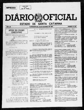 Diário Oficial do Estado de Santa Catarina. Ano 53. N° 13136 de 02/02/1987