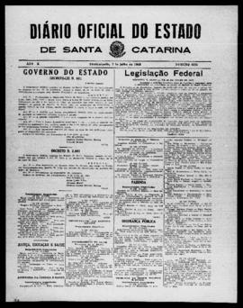 Diário Oficial do Estado de Santa Catarina. Ano 10. N° 2535 de 07/07/1943