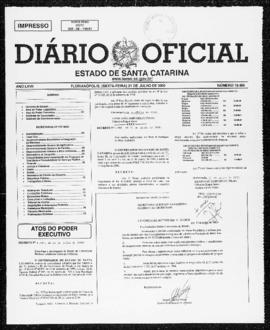 Diário Oficial do Estado de Santa Catarina. Ano 67. N° 16460 de 21/07/2000