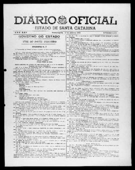 Diário Oficial do Estado de Santa Catarina. Ano 25. N° 6072 de 17/04/1958