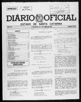 Diário Oficial do Estado de Santa Catarina. Ano 58. N° 14710 de 17/06/1993