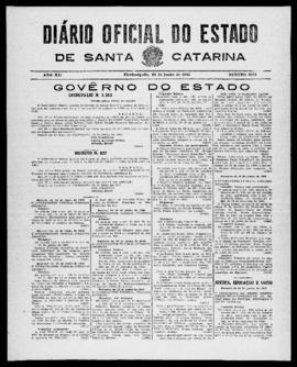Diário Oficial do Estado de Santa Catarina. Ano 12. N° 3005 de 20/06/1945