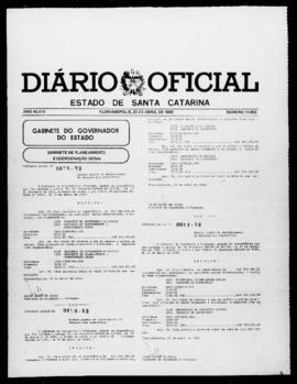 Diário Oficial do Estado de Santa Catarina. Ano 48. N° 11953 de 23/04/1982