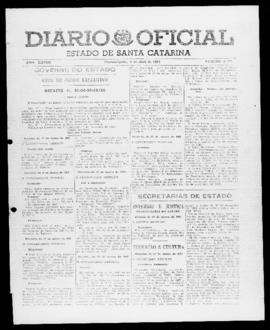 Diário Oficial do Estado de Santa Catarina. Ano 28. N° 6777 de 04/04/1961