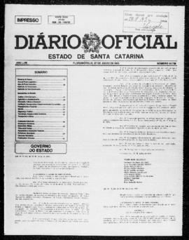 Diário Oficial do Estado de Santa Catarina. Ano 58. N° 14738 de 27/07/1993