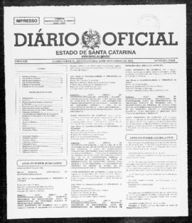 Diário Oficial do Estado de Santa Catarina. Ano 69. N° 17034 de 14/11/2002