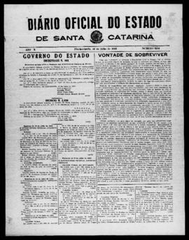Diário Oficial do Estado de Santa Catarina. Ano 10. N° 2539 de 13/07/1943