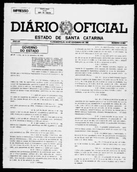 Diário Oficial do Estado de Santa Catarina. Ano 54. N° 13583 de 23/11/1988