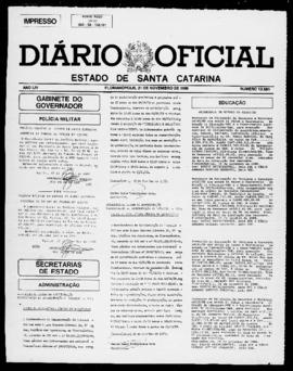 Diário Oficial do Estado de Santa Catarina. Ano 54. N° 13581 de 21/11/1988