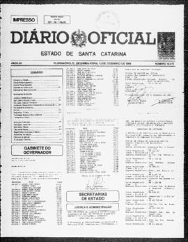 Diário Oficial do Estado de Santa Catarina. Ano 61. N° 15077 de 12/12/1994