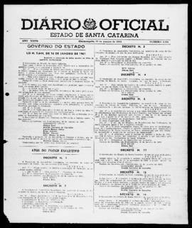 Diário Oficial do Estado de Santa Catarina. Ano 27. N° 6728 de 19/01/1961