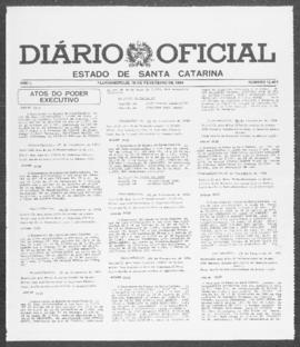 Diário Oficial do Estado de Santa Catarina. Ano 50. N° 12401 de 10/02/1984