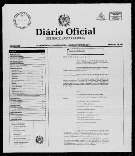 Diário Oficial do Estado de Santa Catarina. Ano 77. N° 19192 de 13/10/2011